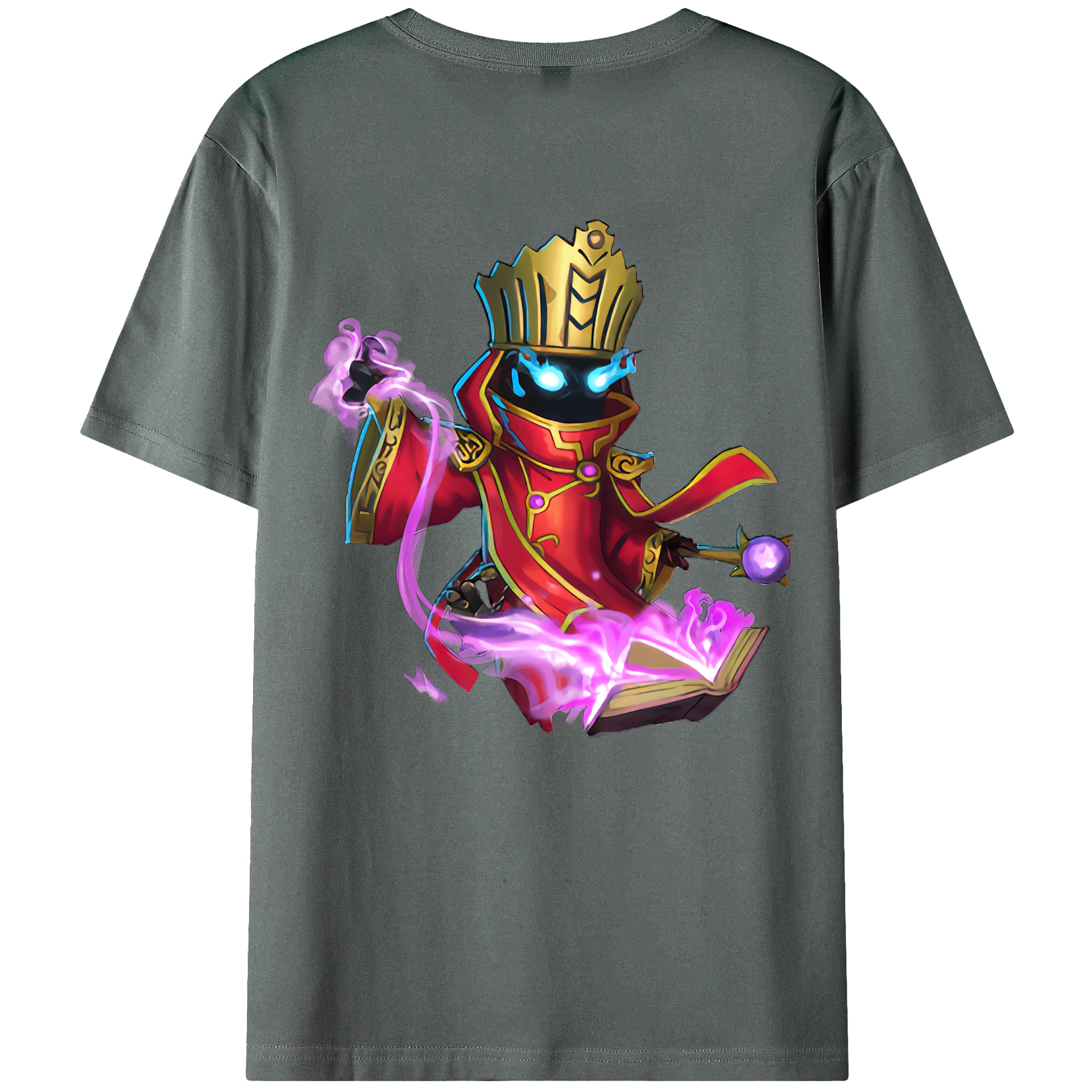 （画像用） リーグ・オブ・レジェンド League of Legends LOL 綿100％ メンズ半袖Tシャツ（バックプリント） 通気性